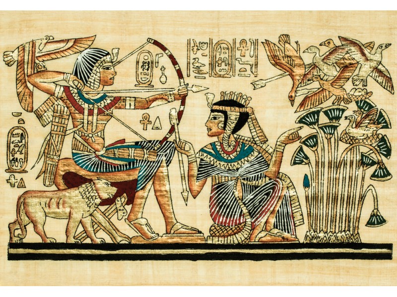Fototapet Forntida egyptisk pergament