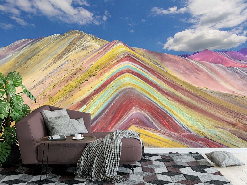 Fototapet Rainbow Mountains In Peru