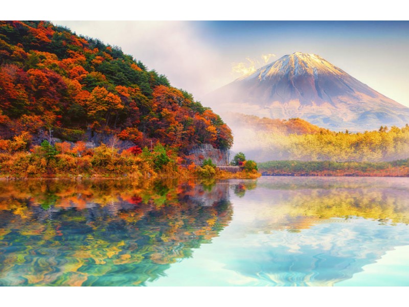 Fototapet Fuji Mount In Autumn