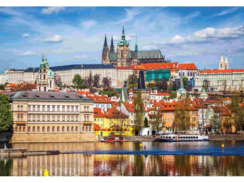 Fototapet Prag slott och St. Vitus katedral (38690732)